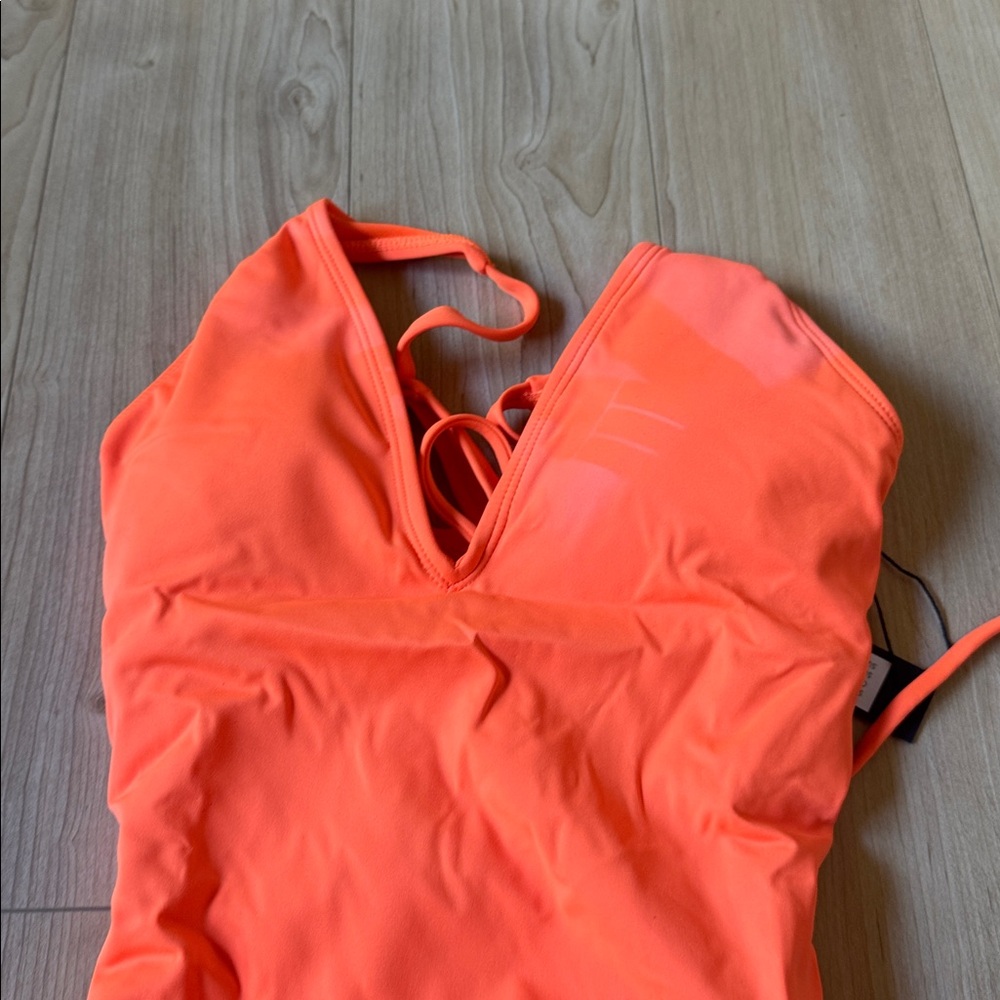 NWT TA3 PLUNGEY ORANGE ONE PIECE - Picture 2 of 5